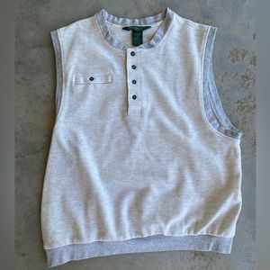 Rare Ribbed Charles Bastion Golf Vest XL